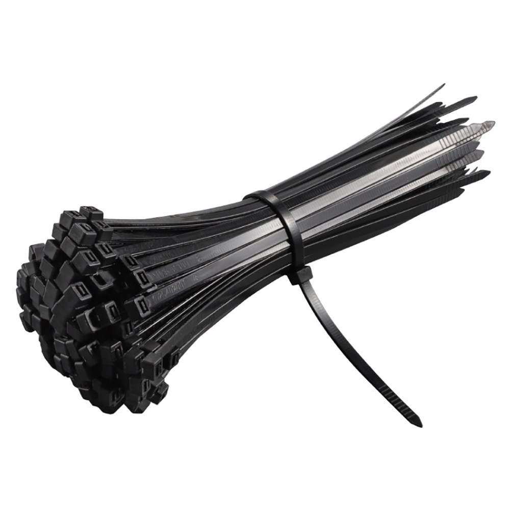 Black Nylon Zip Ties 2.5-8.8mm Width Self-Locking Heavy Duty UV Resistant