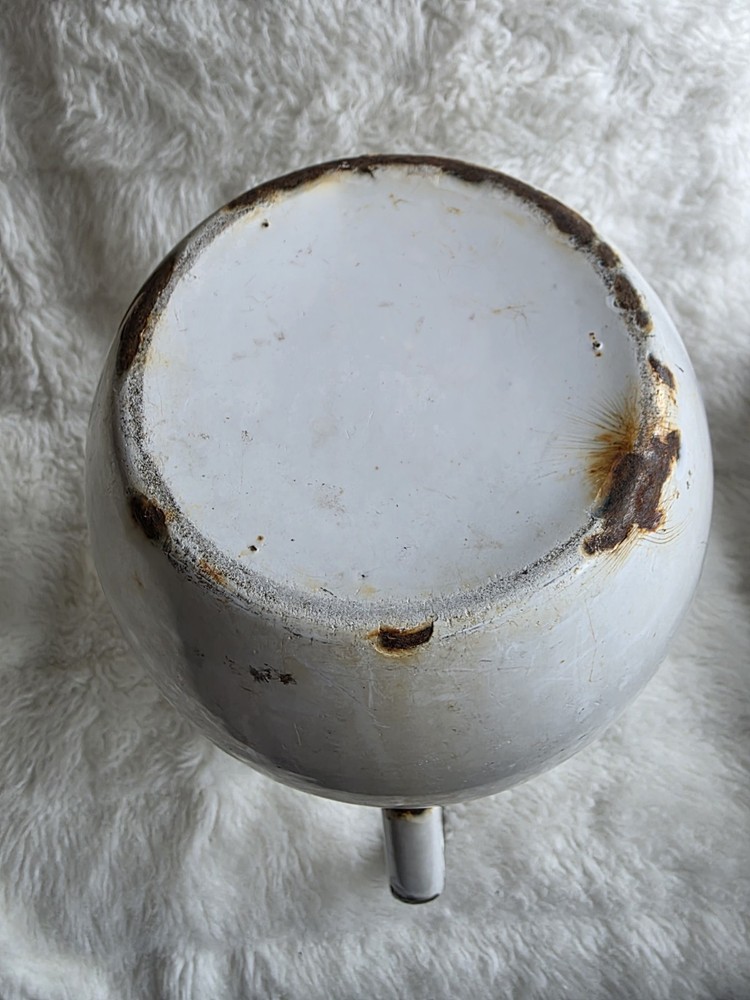 White Rust Aluminum Pitcher - Home Art