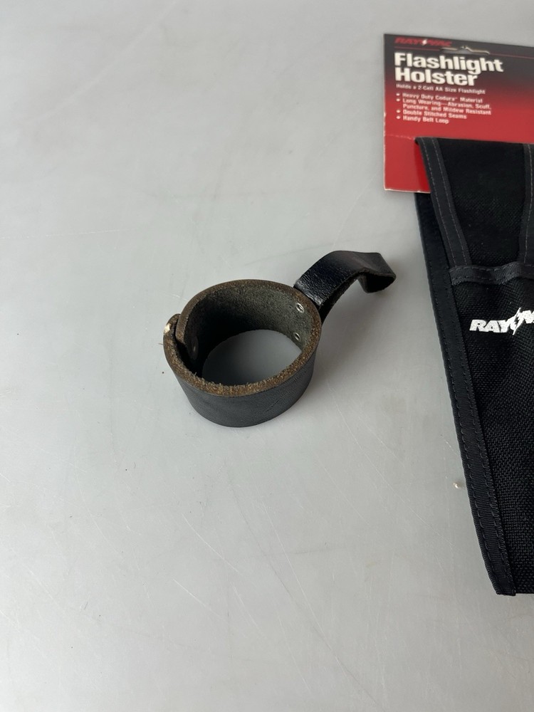 Vintage Heavy Duty Leather Flashlight Holders