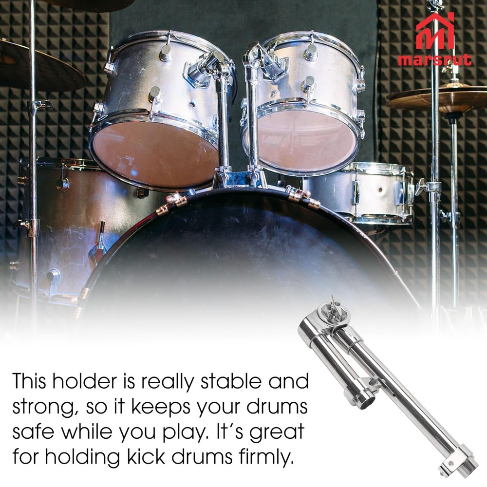 Single Tom Stand Mount Holder Percussion Clamp: Bass Drum Mounting Bracket - ...