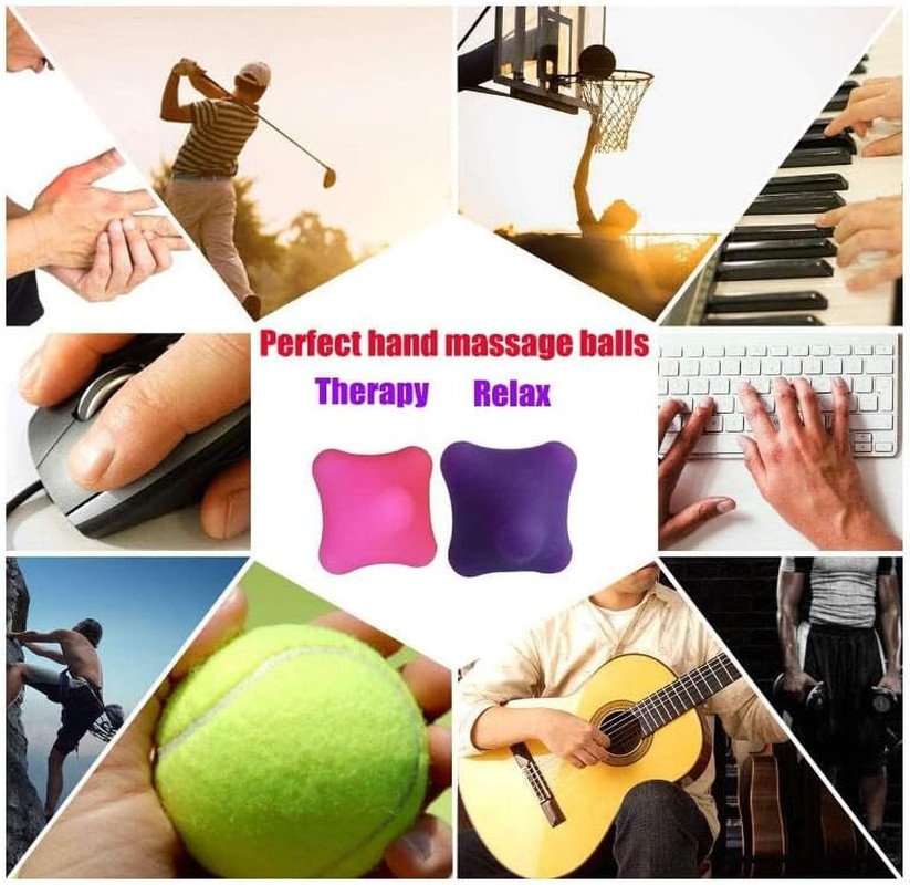 Hand Massage Exercise Therapy Balls-Deep Tissue Trigger Point Self Massage Rehab
