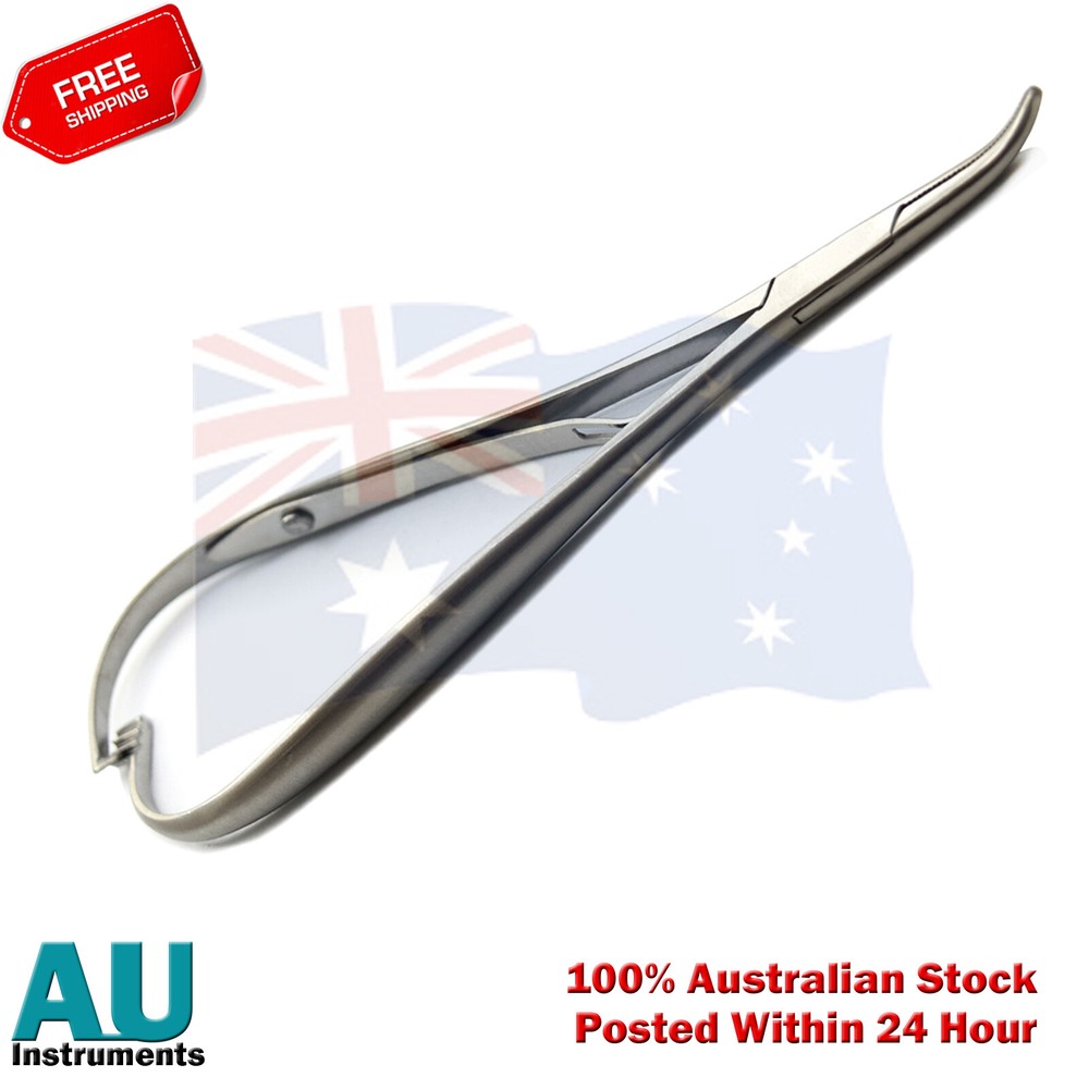 Mathieu Needle Holder Forcep Smaha Curved & Mathieu Regular Holding Pliers X2 CE