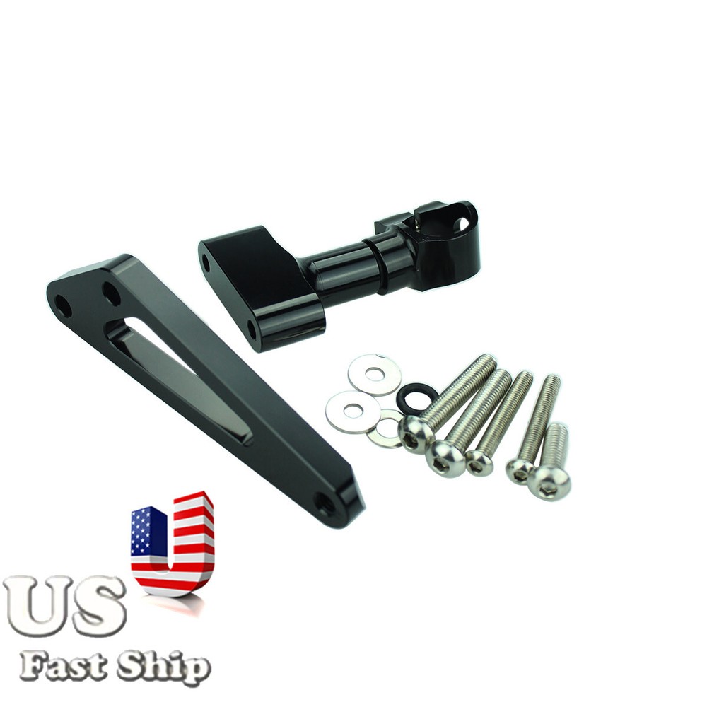 For CB600F HORNET 2007-2016 15 Steering Damper Stabilizer Mount Bracket Kit BLK