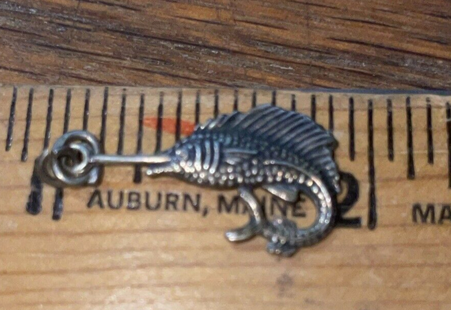 Vintage Sterling Silver Sailfish Charm