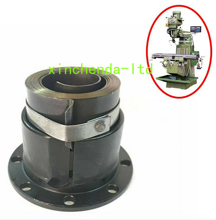 Bridgeport Milling Machine R8 Spindle Quill Return Clock Spring + Cover Case Hub