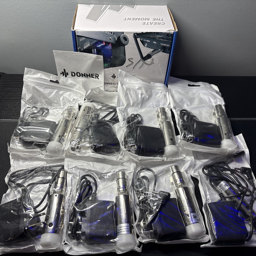 Donner Wireless DMX512 Transmitter Receiver System