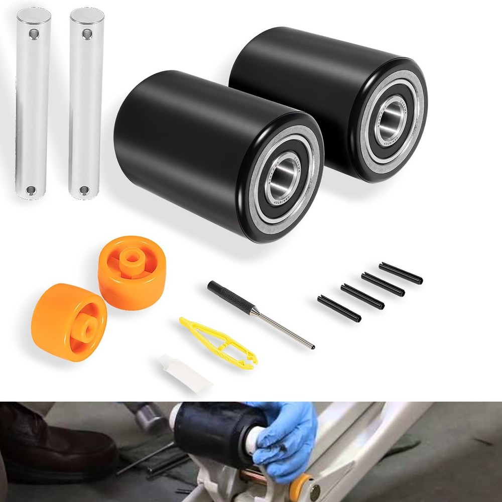for Crown PTH50 Pallet Jack Front Load Wheels Replacement Kit Front Load Roller