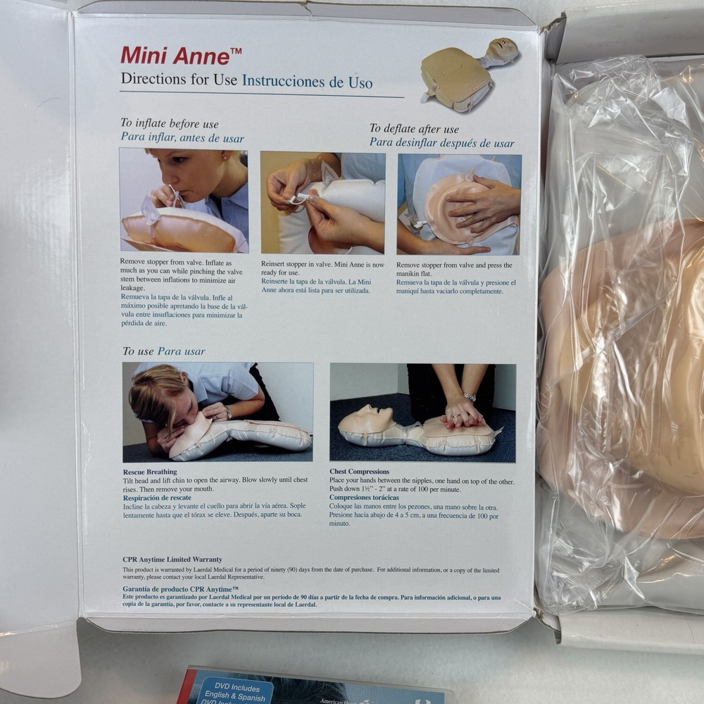 Family & Friends CPR Anytime Personal Learning Program Kit DVD 2008