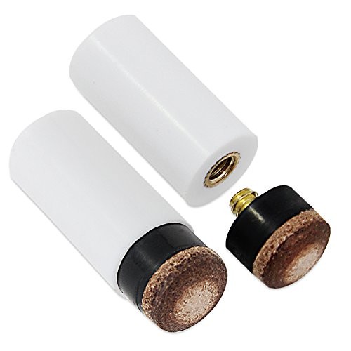 OCR Hard Brown Cue Tips Billiard Replacement Screw-on Tips with Pool Cue 12mm