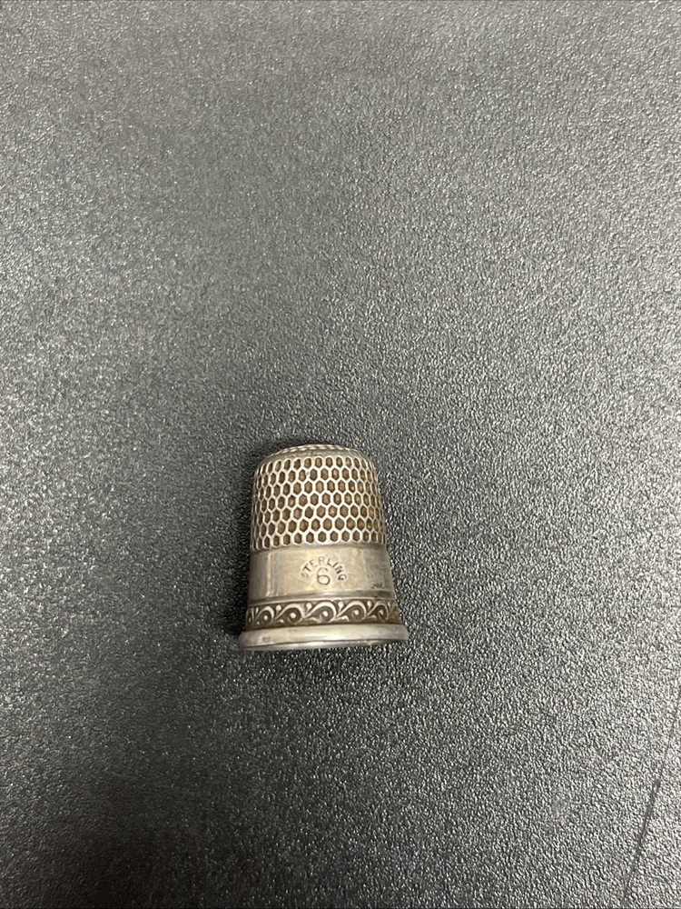 Vintage Sterling Silver Thimble 6