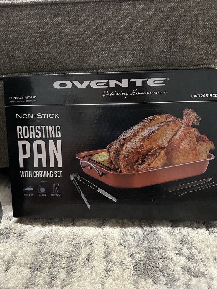 Roasting Pan With Carving Tools New In Box