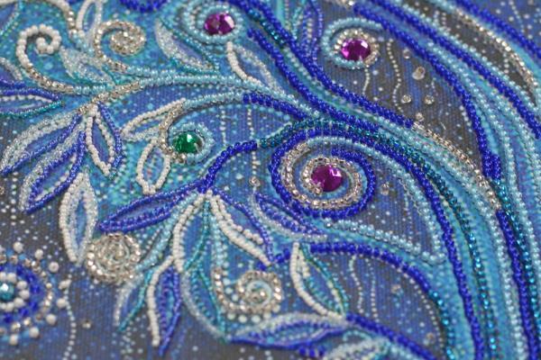 Bead embroidery kit Gate to infinity needlework kit Art canvas beadwork pattern