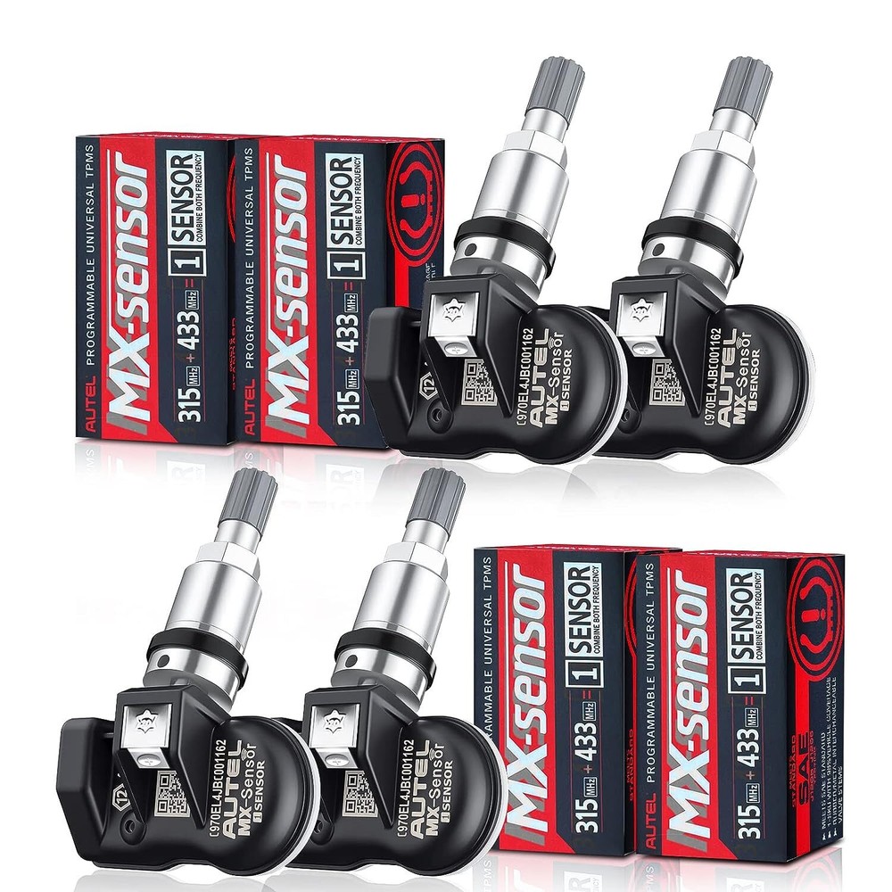 4PCS Autel MX-Sensor TPMS Universal Tire pressure Sensor 315&433MHz Programmable