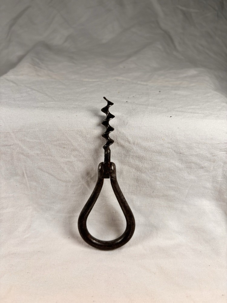 Antique 1800's Folding Iron Travel Corkscrew