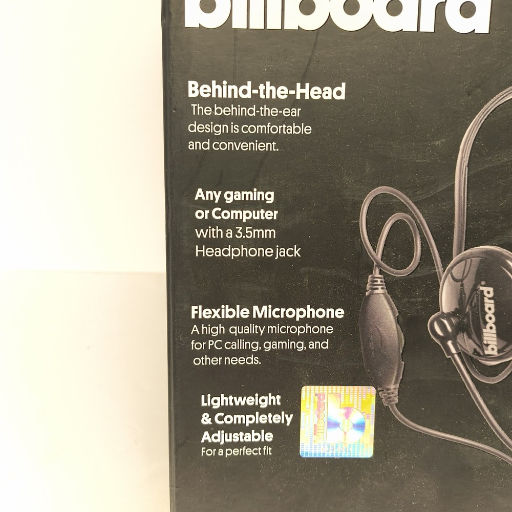 Billboard High Performance Gaming Headset Black Overear Adjustable Switch/PC/PS4