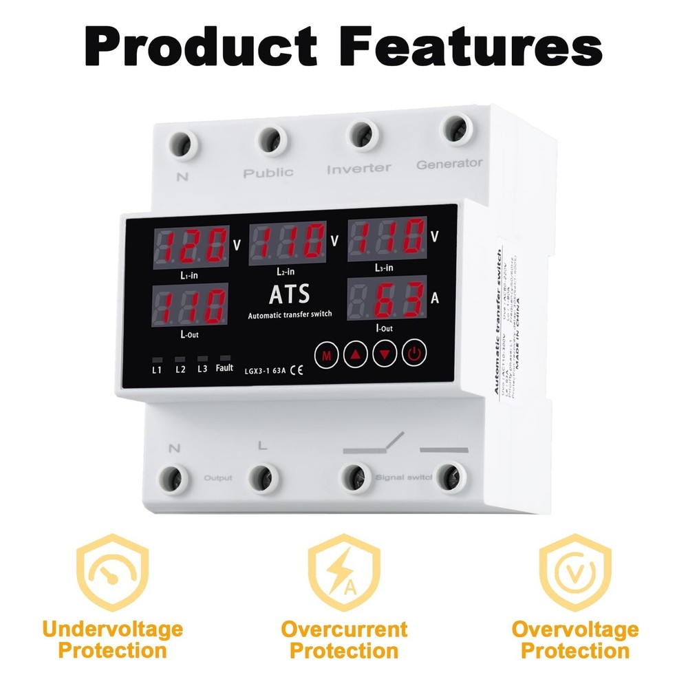 Automatic Transfer Switch,Automatic Switching Between Utility Power、Gener