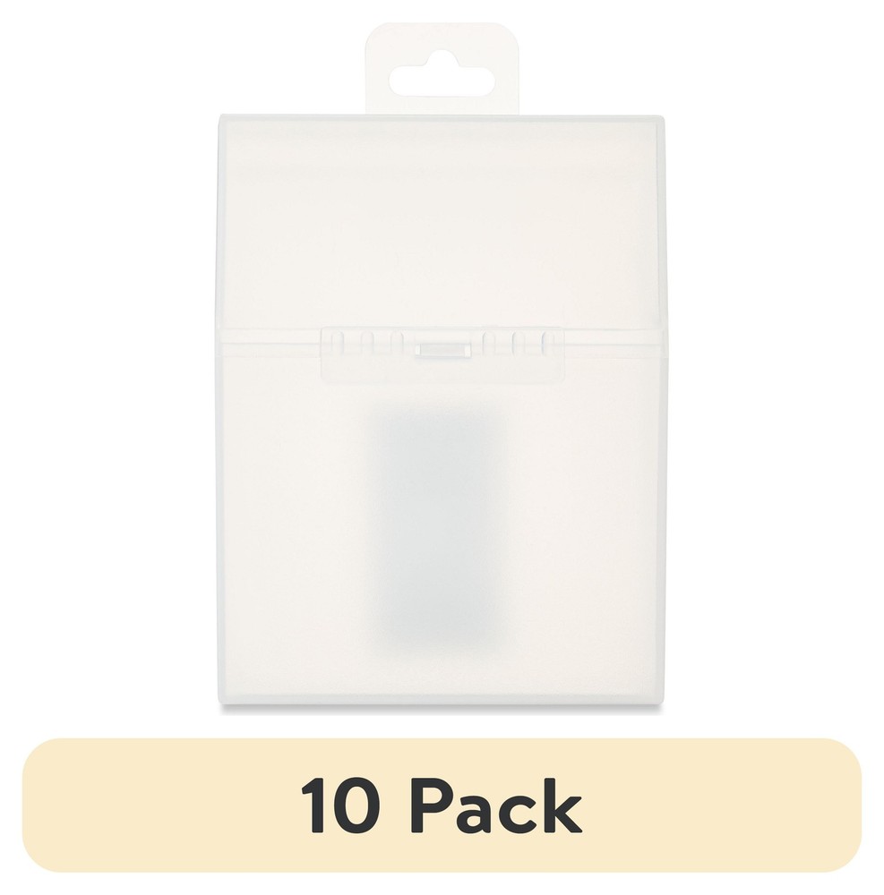 (10 pack) Pen+Gear Clear Plastic Crayon Box, Desktop Organizer