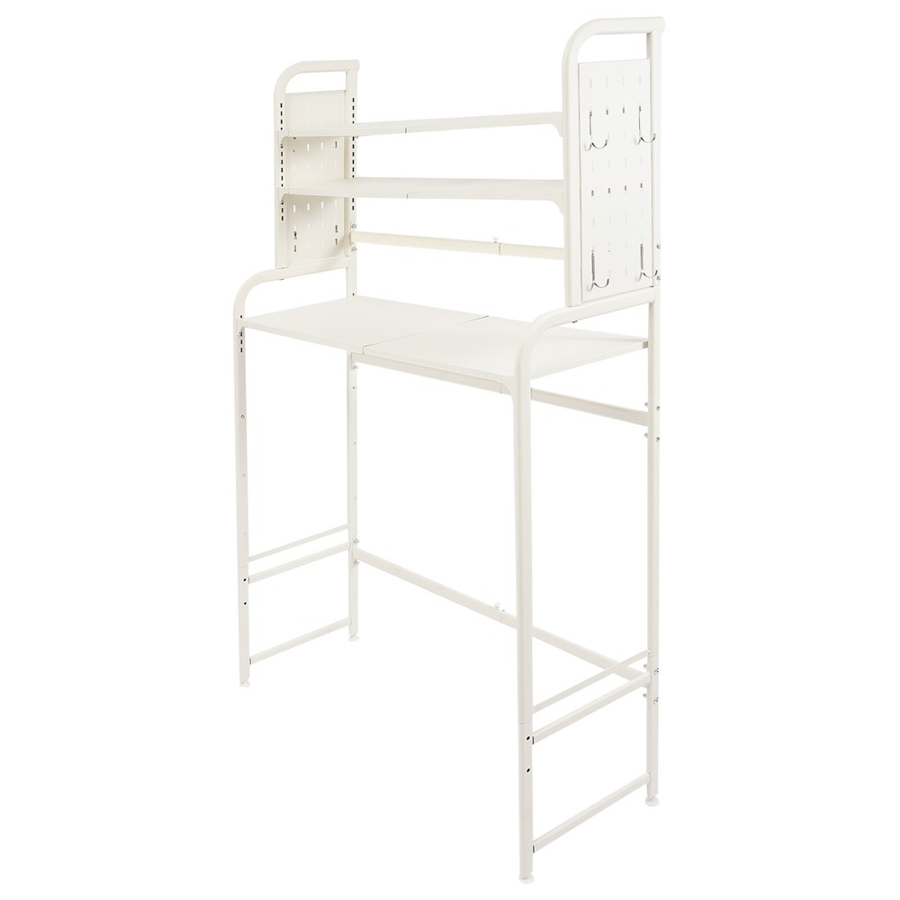 Adjustable Laundry Room Shelf Expandable Over Washing Machine Storage Rack