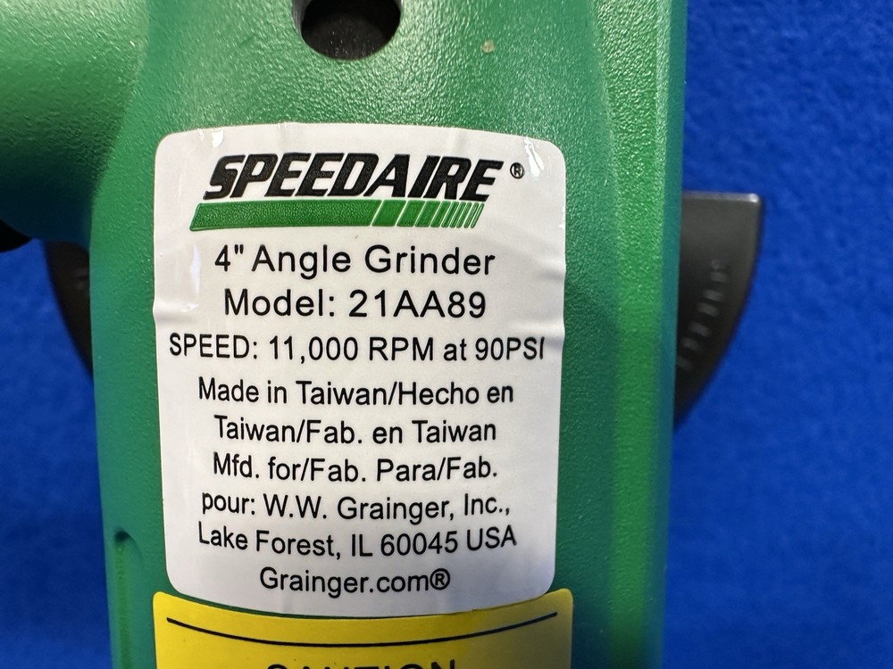 Speedaire 21AA89 Type 27 Angle Grinder