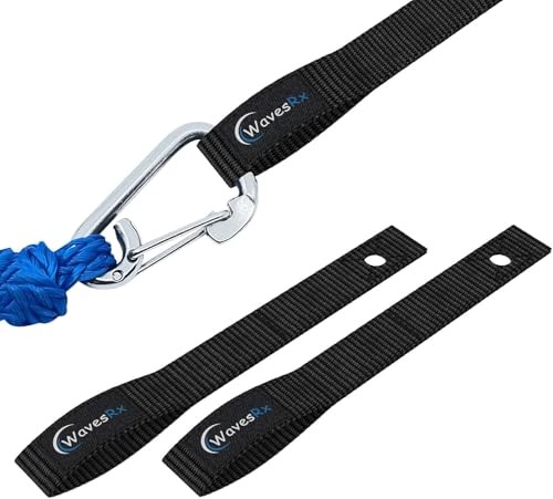 Soft Loops Jet Ski Cleats | Secure Loop Straps for Attaching Docking 2 PACK
