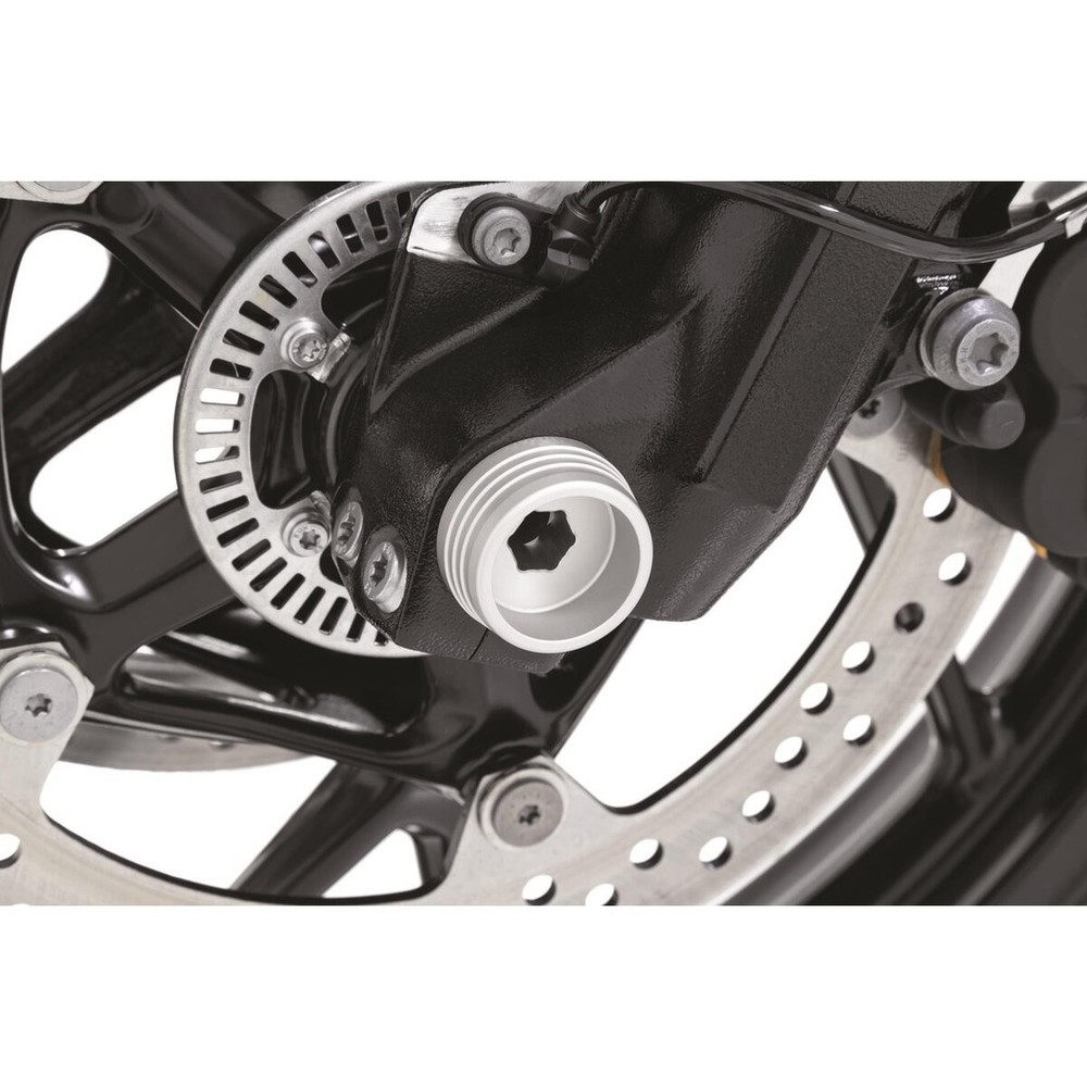 Kuryakyn Silver Lodestar Front Axle Sliders - 3816