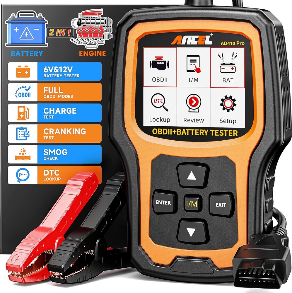 ANCEL AD410 PRO OBD2 Scanner Battery Test Code Reader Auto Diagnose Check Engine