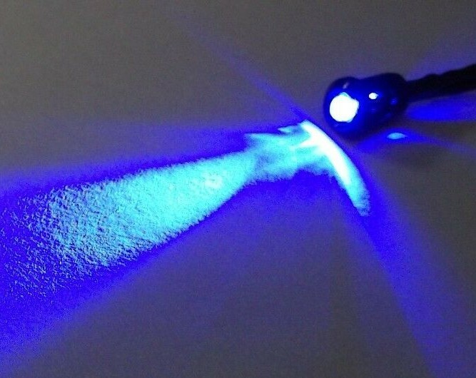 BBT 12 volt DC Bright Blue LED 3/8" Snap-In Indicator Light.
