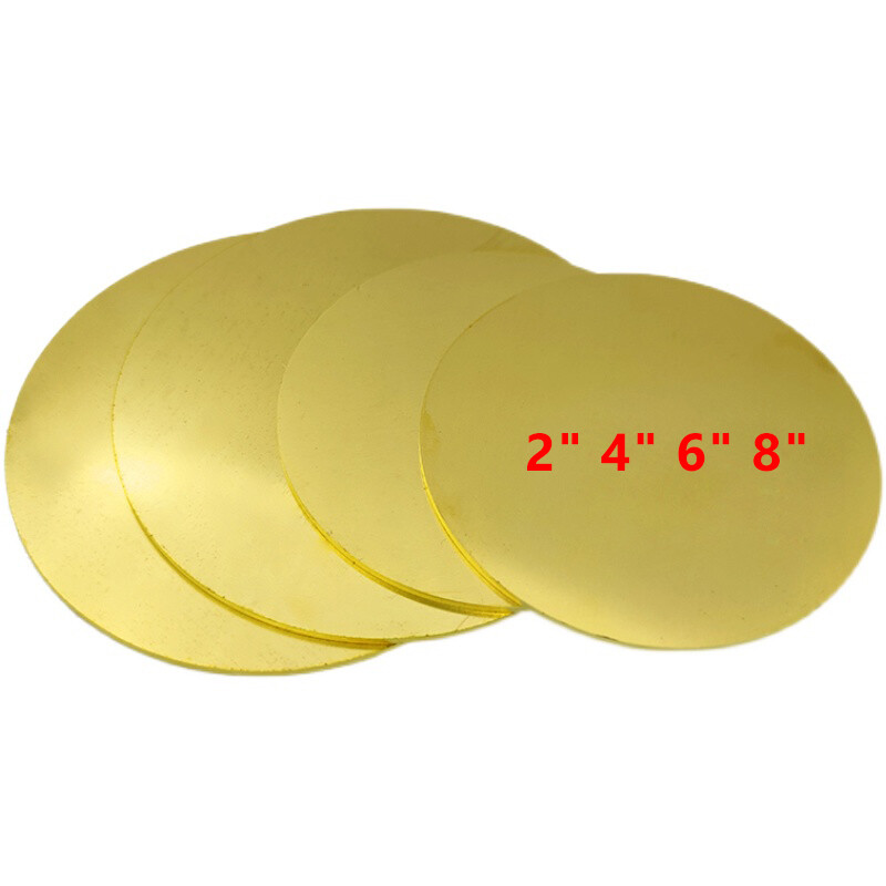 2" 4" 6" 8" Round Brass Disc Sheet Cycle Blank Discs Thick 0.8-3.0mm Customised