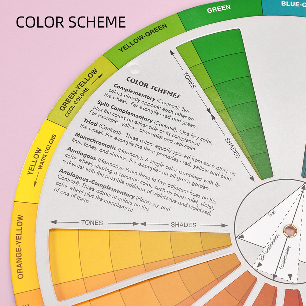 Creative Color Wheel Color Learning Rotation Wheel Color Board Chart Mixed