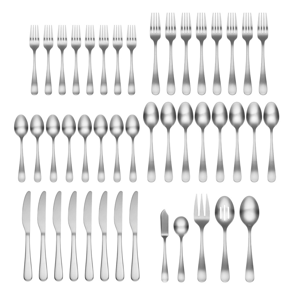 Silversmiths Rhiannon Satin 45-Piece Flatware Set