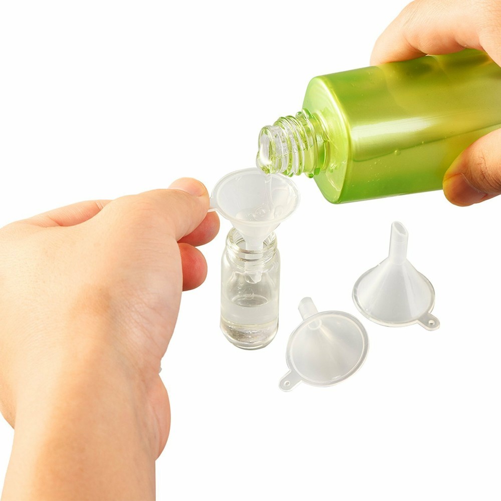 10pcs Small Plastic For Perfume Diffuser Bottle Mini Liquid Oil Funnels Lab US