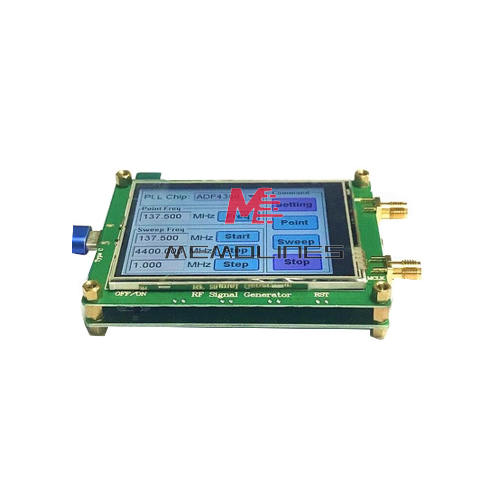 ADF4350 Touch Screen RF Signal Source Point Frequency Sweep PC Controllable