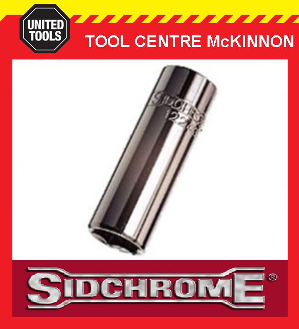 SIDCHROME SCMT12438 1/4” DRIVE 6pt 9/32" TORQUEPLUS DEEP SOCKET