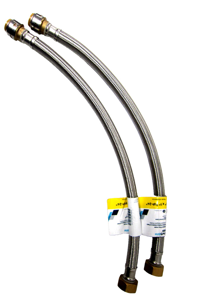 SharkBite Max 3/4"x 1"FIP 24"Water SoftenerConnectorCorrugated Stainless Steel 2