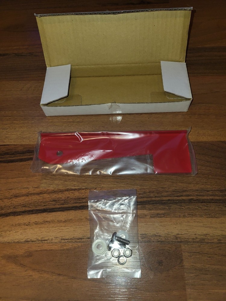 New Durable Red Steel Flag Replacement For Missing/Broken Mailbox With Hardware