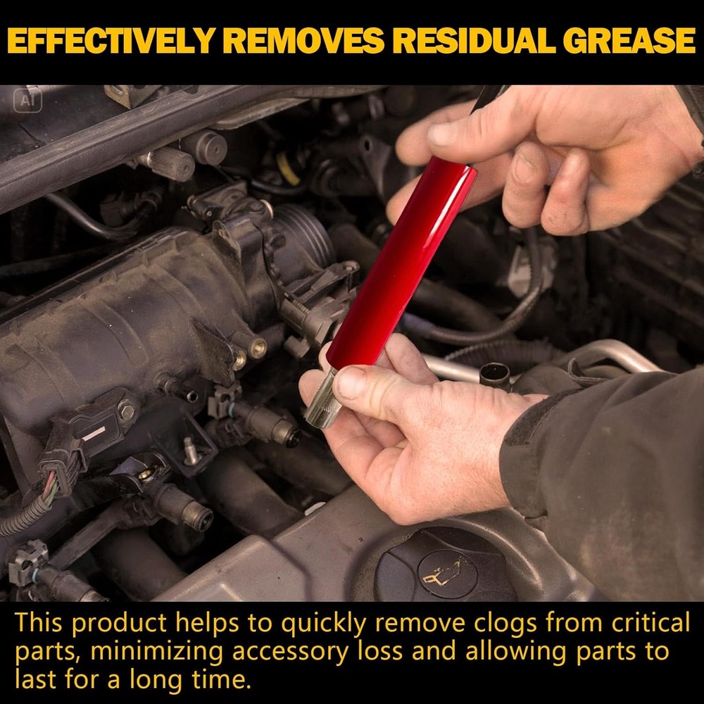 SOVLE Grease Fitting Cleaning Tool, Grease Zerk Buster Remove Old Dried Grease f