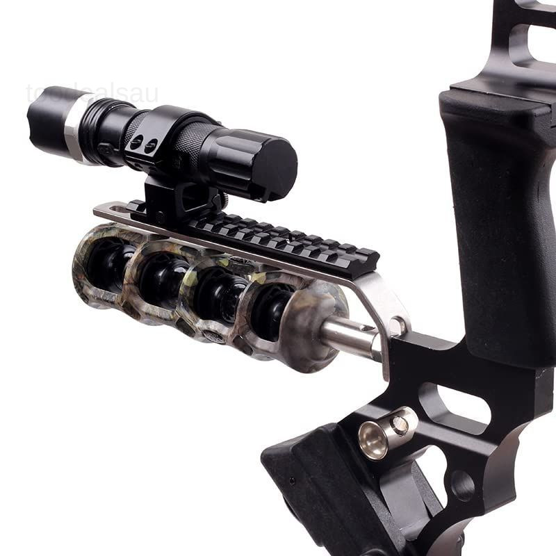 Archery Flashlight Mount Stabilizer - Compound Bow Accessories Light Holder..