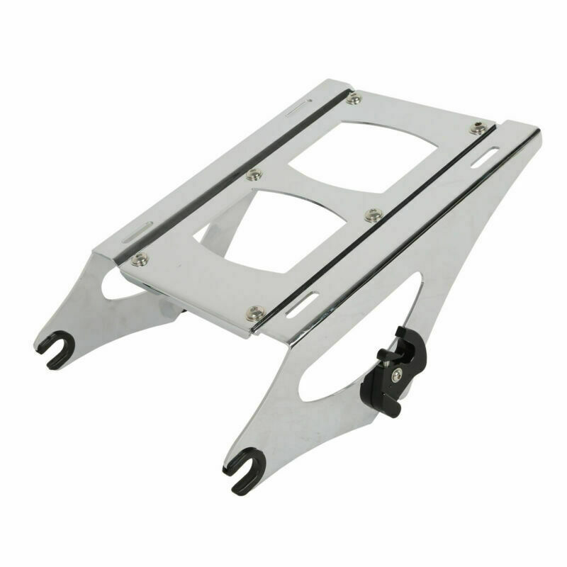 Chopped Trunk Backrest Mount Rack Docking Fit For Harley Electra Glide 2014-2026