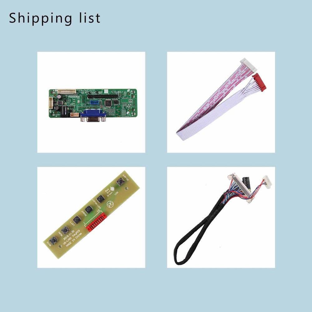 VGA LCD Controller Board For 15inch 1024x768 G150XTN06.1 LCD Screen