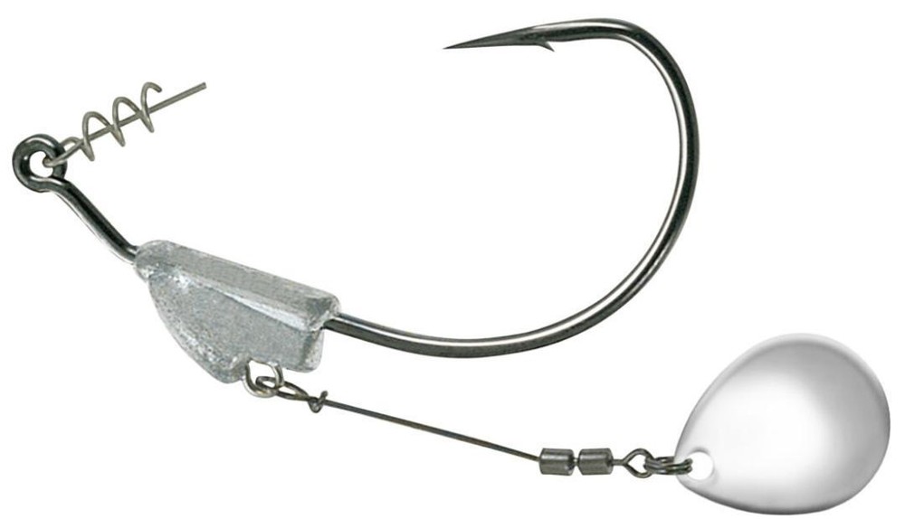 Owner Flashy Swimmer Hooks Silver Colorado Blade