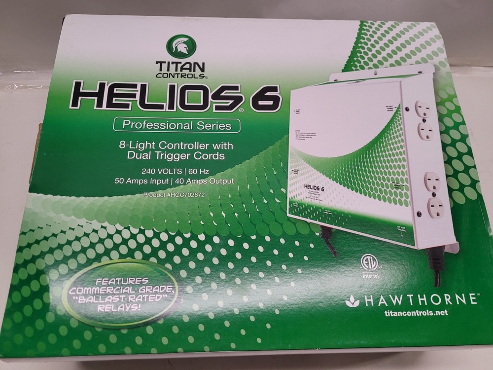 Titan Controls Helios 6 8 Light Controller with Dual Trigger Cords 240V