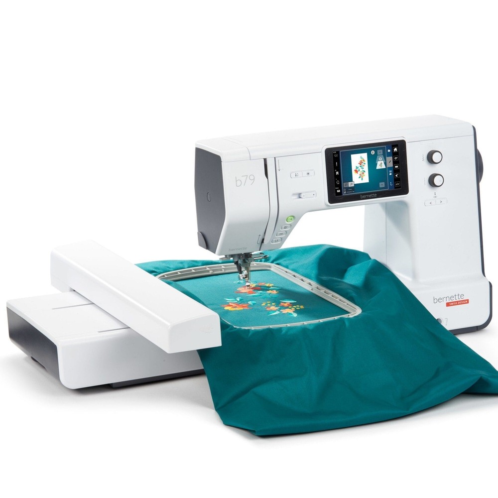 Bernette B79 Sewing & Embroidery Machine Bundle with 130 Thread Spools