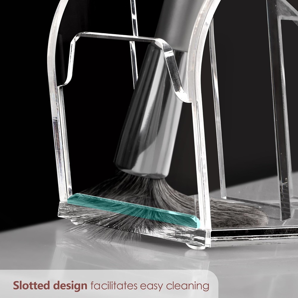 Acrylic 5 Compartments Remote Control Holder, Multi-functional Bedside Couch ...