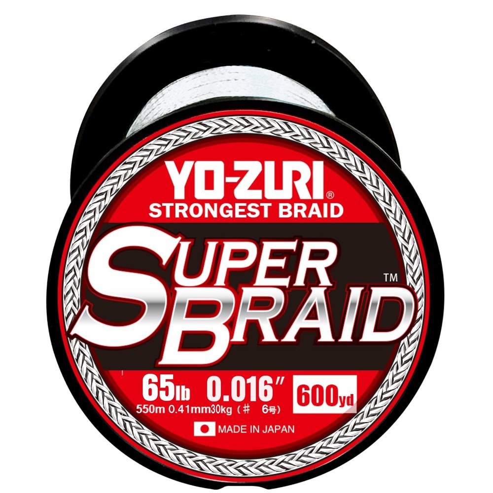 Superbraid 600 yd Floating Braid, White, 65 lb