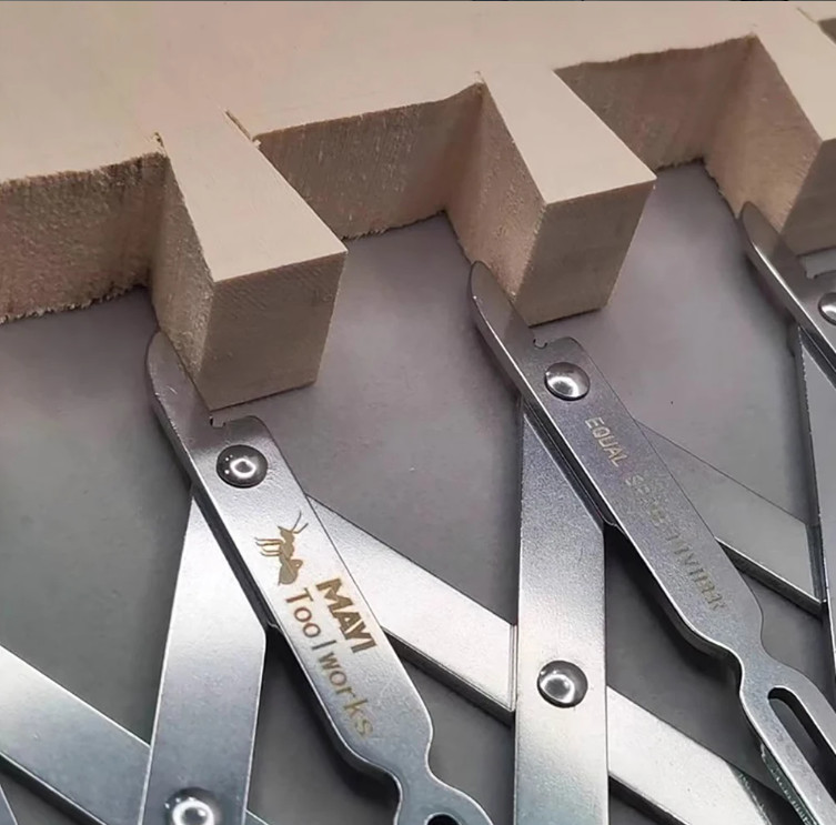 High-Precision Manual Dovetail Marker | Equal Space Divider Tool | 5-Way t