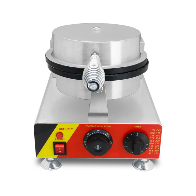 Commercial Nonstick Ice Cream Waffle Cone Egg Roll Maker Machine 110V