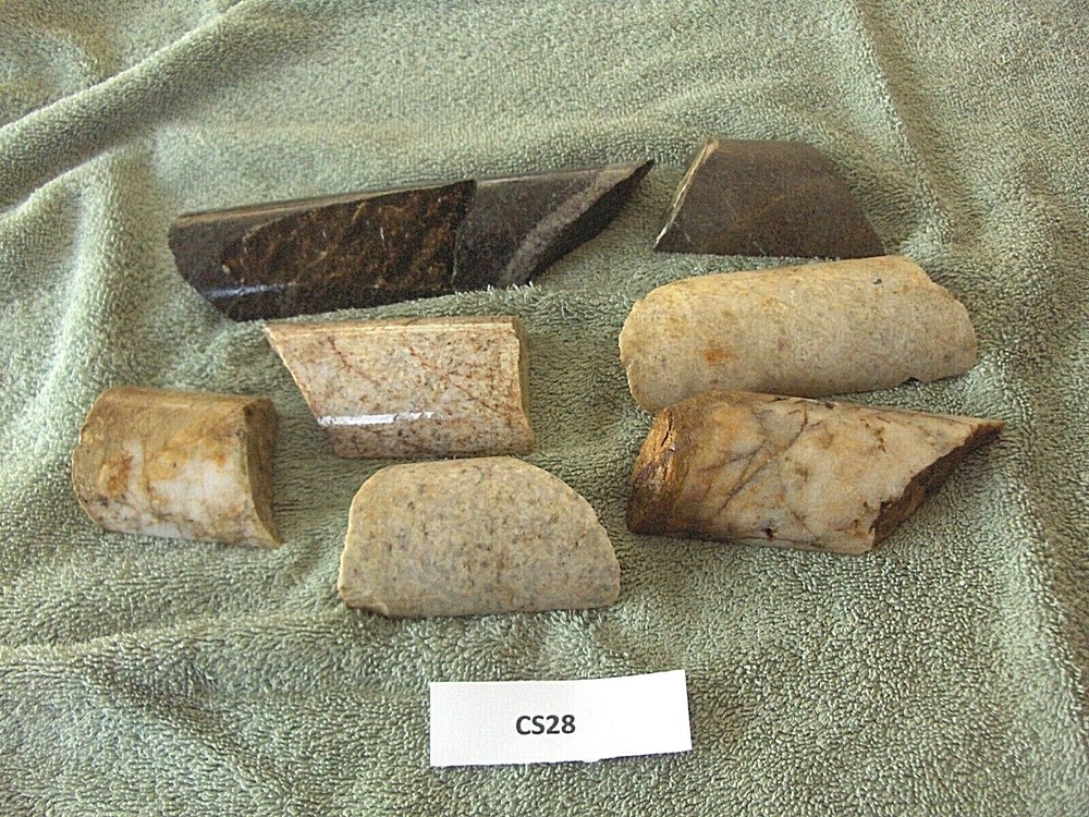 Split Core Samples From Alaska Gold Mine 7 Pieces CS28