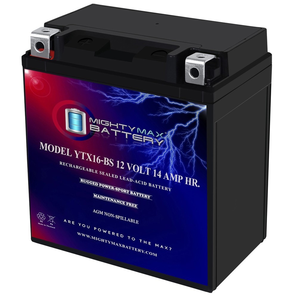 Mighty Max YTX16-BS Replacement Battery for EXT16 BS