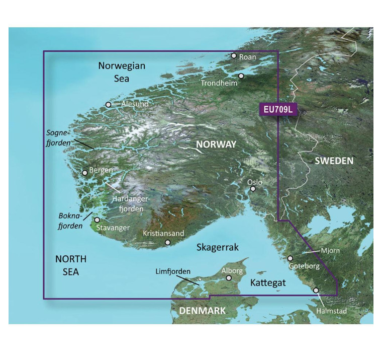 VEU709L Bluechart G2 HD Vision Map for listed compatibles..