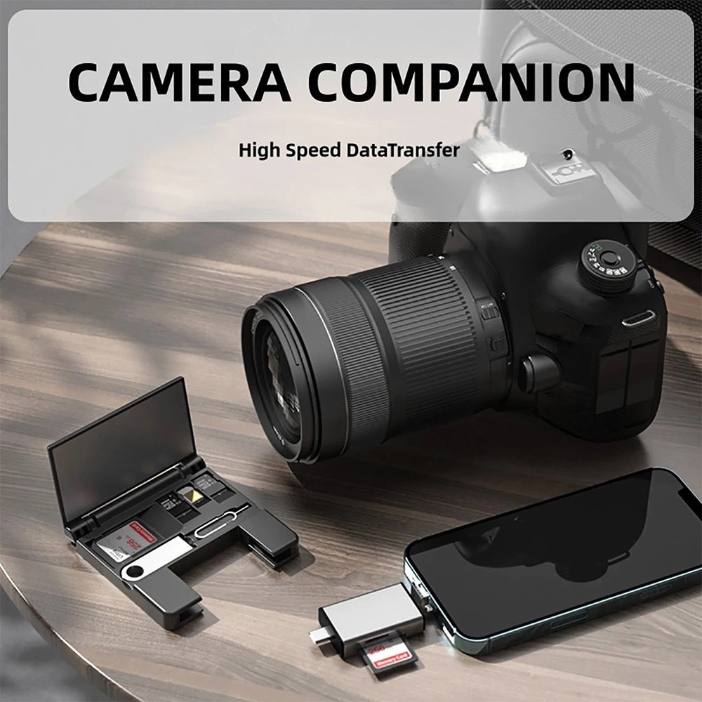 USB-C USB-A Card Reader Writer Memory OTG Adapter For SD SDXC SDHC MMC TF Micro